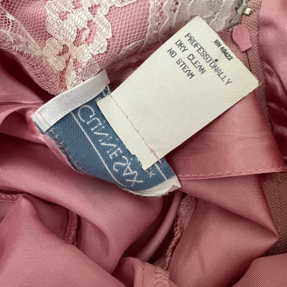 Gunne Sax • Jessica McClintock 80s Vintage Prairie Cottage Dress Lace Overlay - Picture 4 of 4